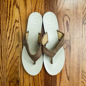 Jack Rogers Brown Braided Flat Sandal